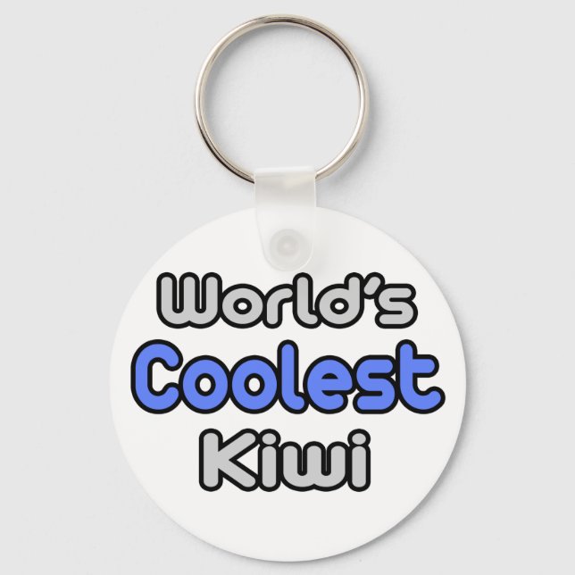 World's Coolest Kiwi Keychain (Front)
