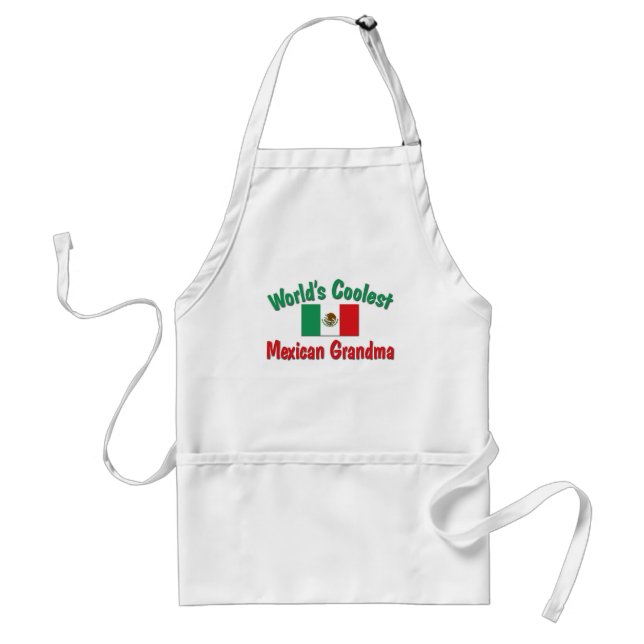 World's Coolest Mexican Grandma Adult Apron (Front)