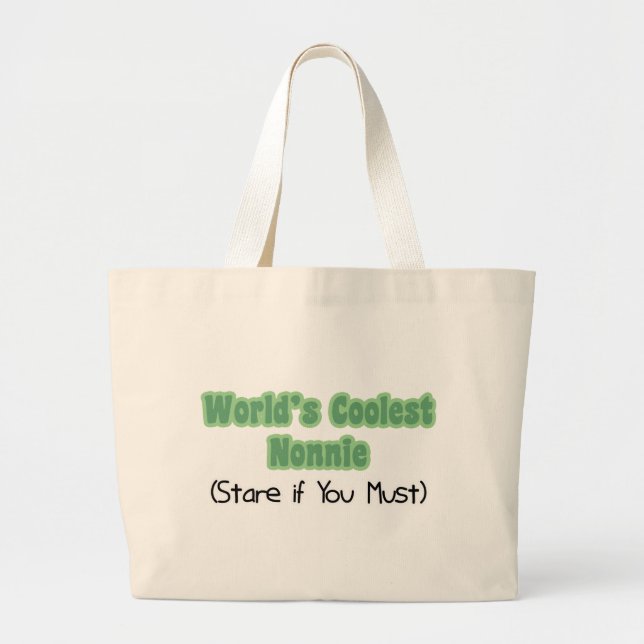 World's Coolest Nonnie Large Tote Bag (Front)