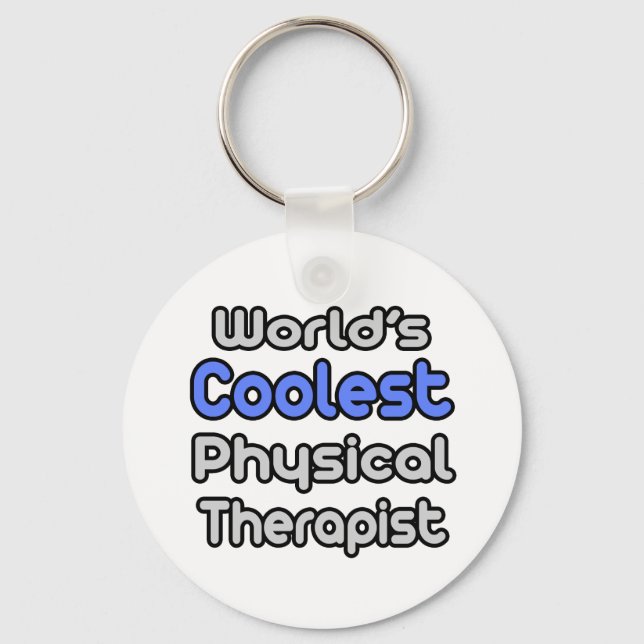 World's Coolest Physical Therapist Keychain (Front)