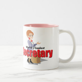 World's Coolest Secretary Two-Tone Coffee Mug