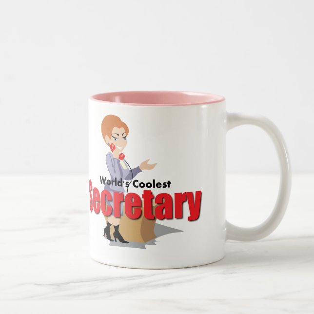 World's Coolest Secretary Two-Tone Coffee Mug (Right)