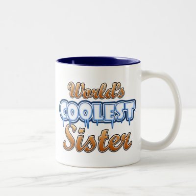 World's Coolest Sister Two-Tone Coffee Mug