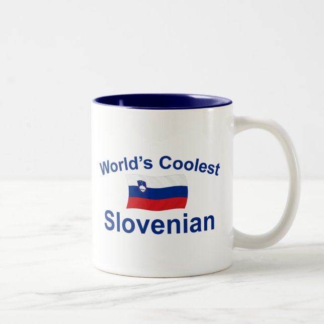 World's Coolest Slovenian Two-Tone Coffee Mug (Right)