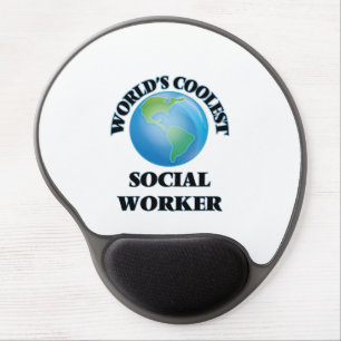 World's coolest Social Worker Gel Mouse Pad
