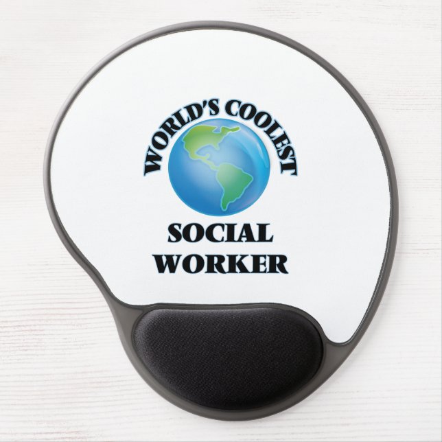 World's coolest Social Worker Gel Mouse Pad (Front)