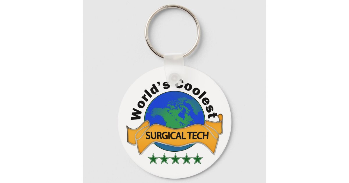 World's Coolest Surgical Tech Keychain Zazzle