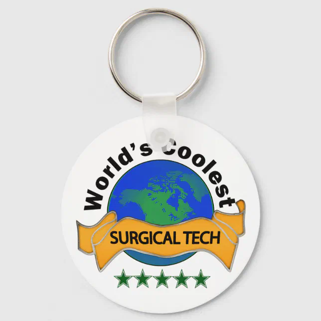 World's Coolest Surgical Tech Keychain Zazzle