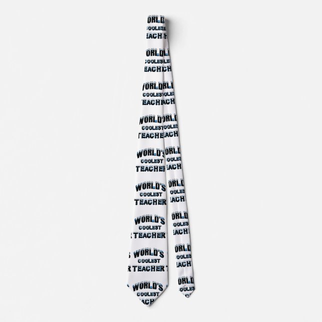 World's Coolest Teacher Tie (Front)
