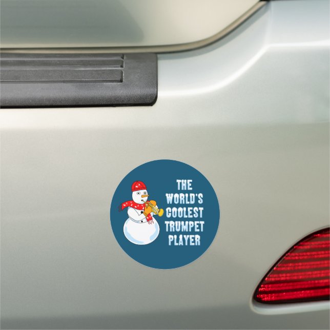 World's Coolest Trumpet  Car Magnet (In Situ)