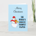 World's Coolest Trumpet  Christmas Card