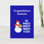 World's Coolest Trumpet  Graduation Card