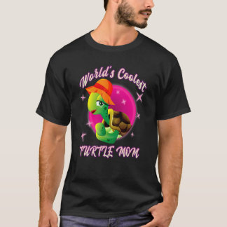 Worlds Coolest Turtle Mom Sea Turtle Lover Mom Wom T-Shirt
