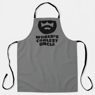 World's Coolest Uncle funny BBQ apron for men