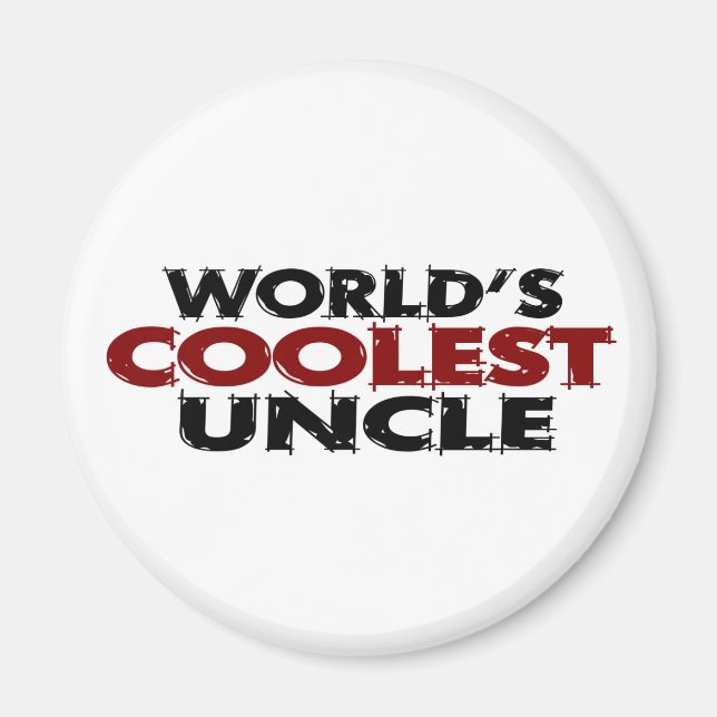 Worlds Coolest Uncle Magnet (Front)