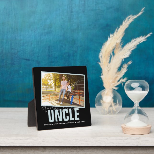 World's Coolest Uncle | Modern Photo Collage Plaque (Insitu)