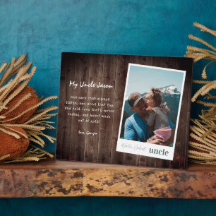 World's Coolest Uncle Modern Photo Plaque