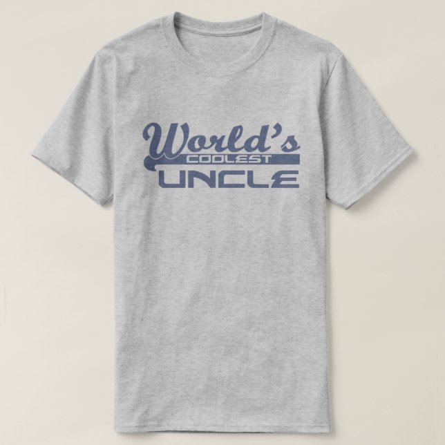 Worlds Coolest Uncle T-Shirt (Design Front)