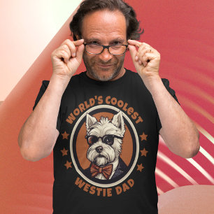 World's Coolest Westie Dad West Highland Terrier T-Shirt