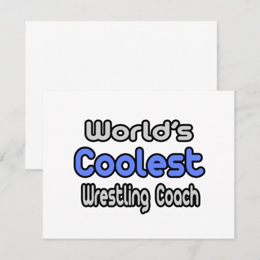 World's Coolest Wrestling Coach (Front/Back)
