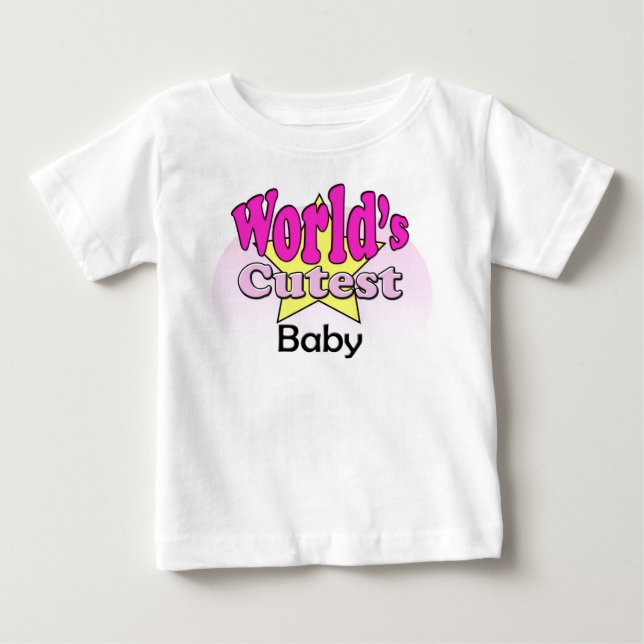 World's Cutest baby Baby T-Shirt (Front)