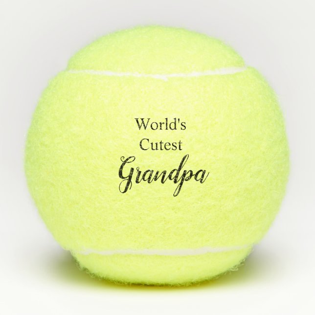 World's Cutest Grandpa Tennis Balls (Front)