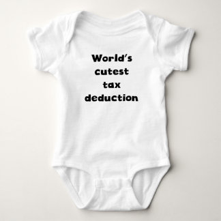 World's Cutest Tax Deduction Baby Bodysuit