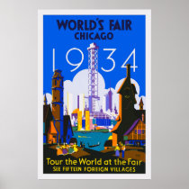 World's Fair Chicago Vintage Poster