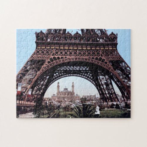 Worlds Fair Eiffel Tower Trocadero Paris France Jigsaw Puzzle