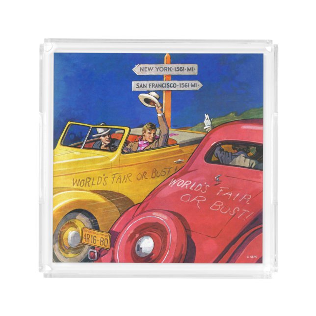 World's Fair or Bust Acrylic Tray (Front)