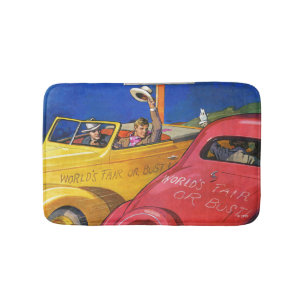 World's Fair or Bust Bathroom Mat