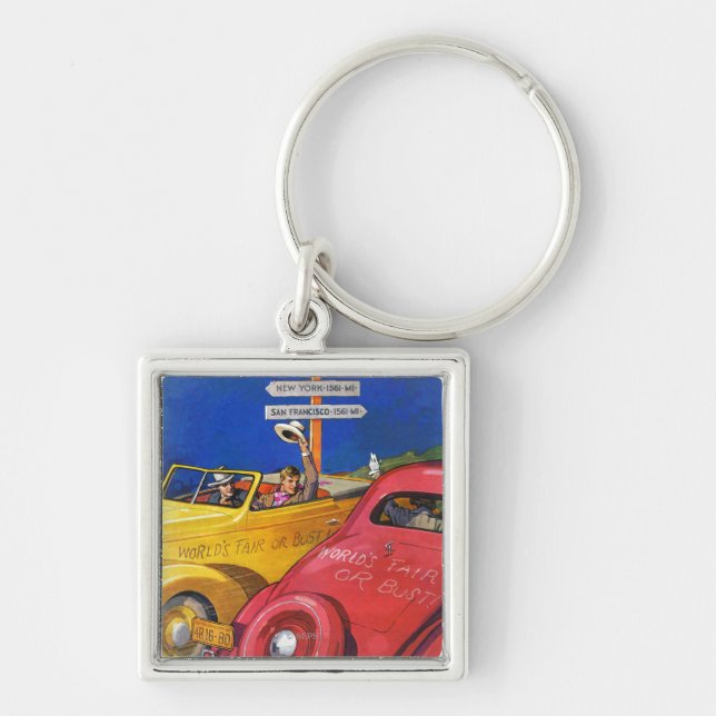 World's Fair or Bust Keychain (Front)