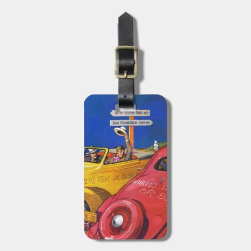 Worlds Fair or Bust Luggage Tag