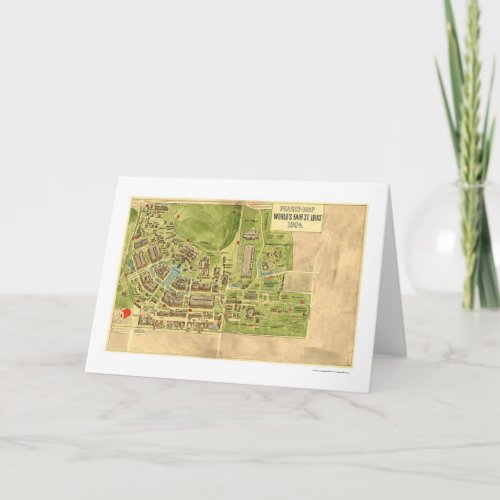Worlds Fair St Louis Map 1904