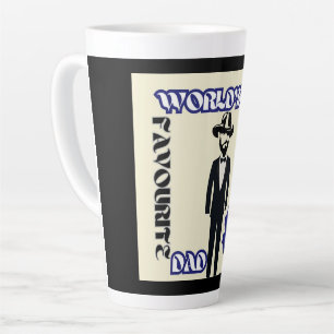 World's Favourite Dad #1 Latte Mug
