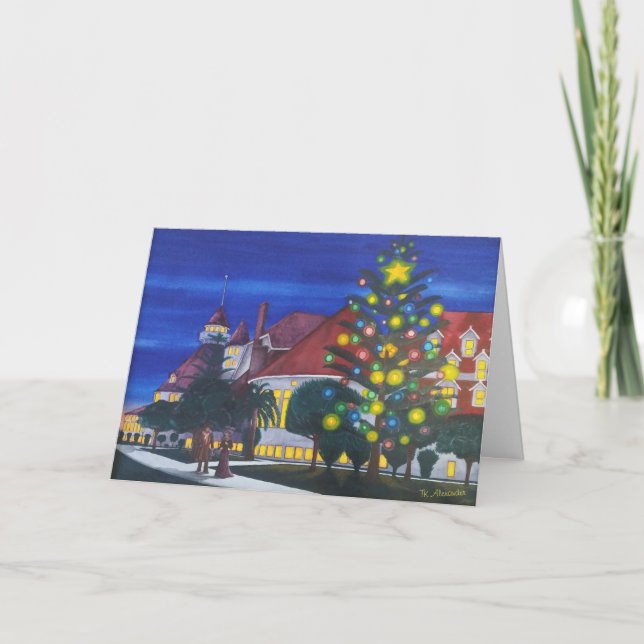 World's First Outdoor Christmas Tree 1904 Holiday Card (Front)