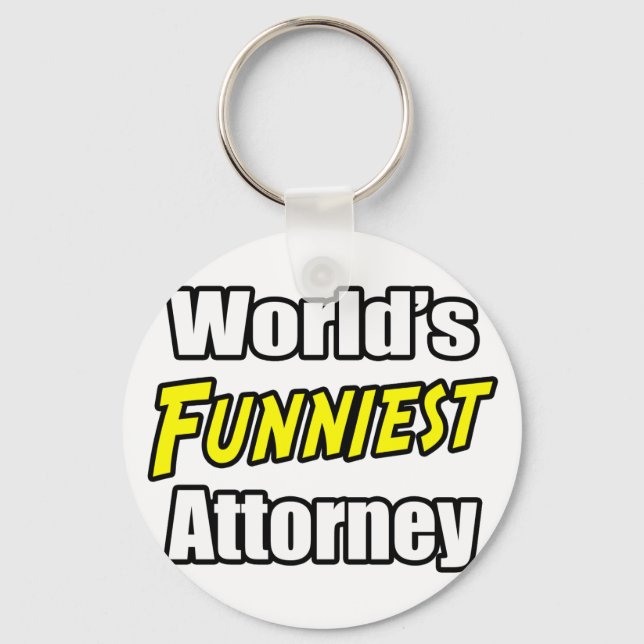 World's Funniest Attorney Keychain (Front)