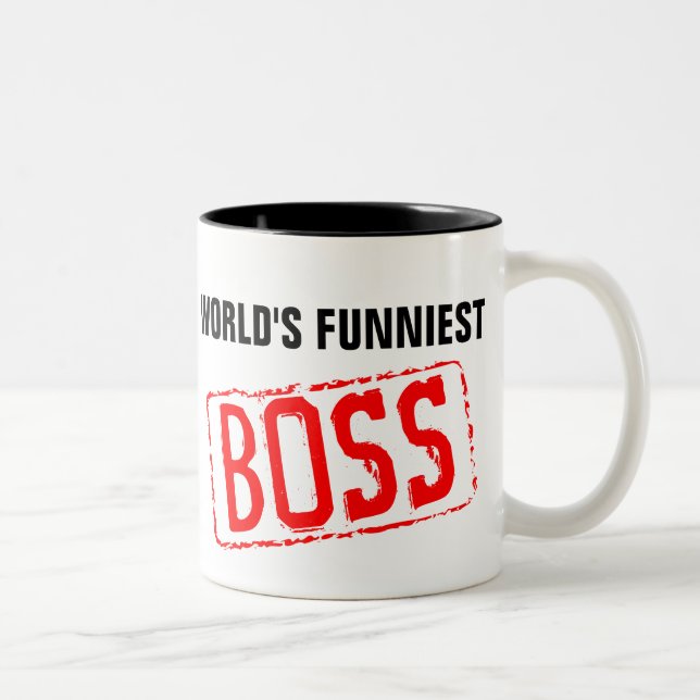 World's Funniest Boss Coffee Mug (Right)