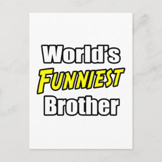 World's Funniest Brother Postcard