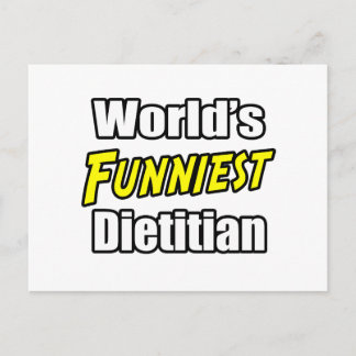 World's Funniest Dietitian Postcard