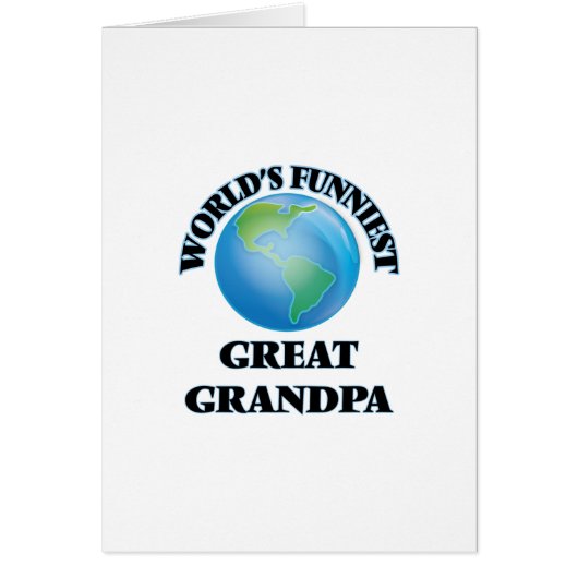 World's Funniest Great Grandpa Cards (Front)