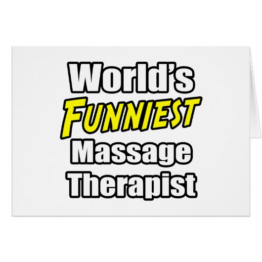 World's Funniest Massage Therapist Cards (Front Horizontal)