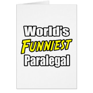World's Funniest Paralegal Cards