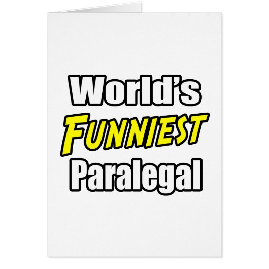 World's Funniest Paralegal Cards (Front)