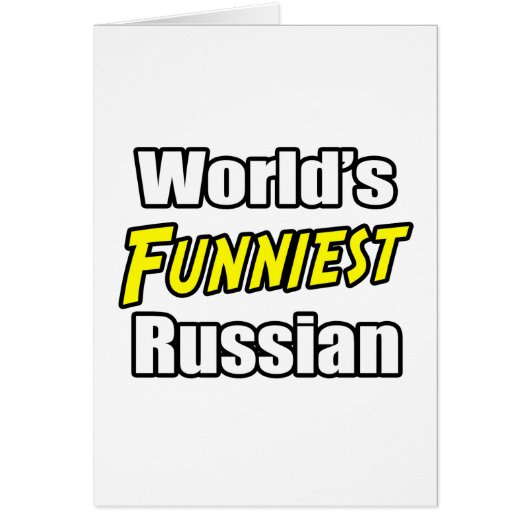 World's Funniest Russian Cards (Front)