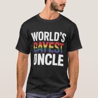 World's Gayest Uncle LGBTQ Gay Pride Ally Rainbow