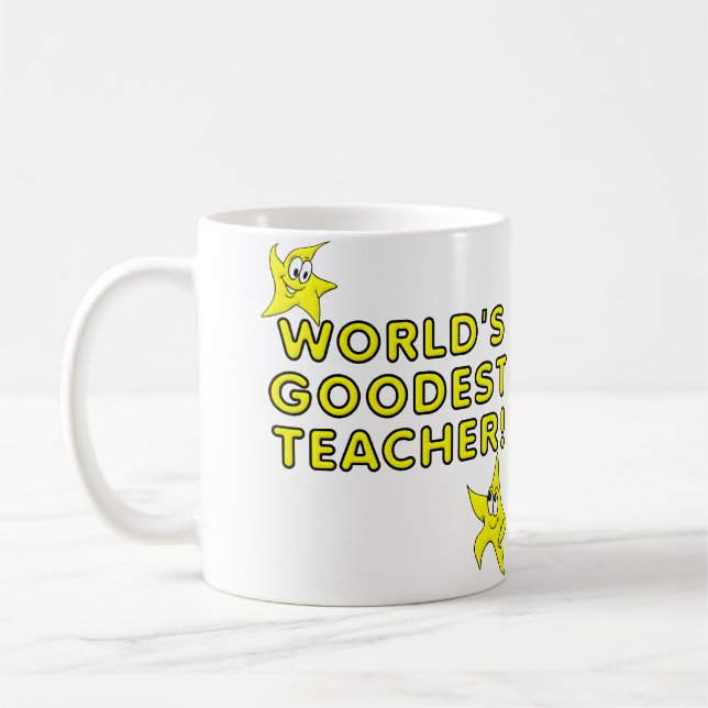 World's Goodest Teacher Funny Mug (Left)