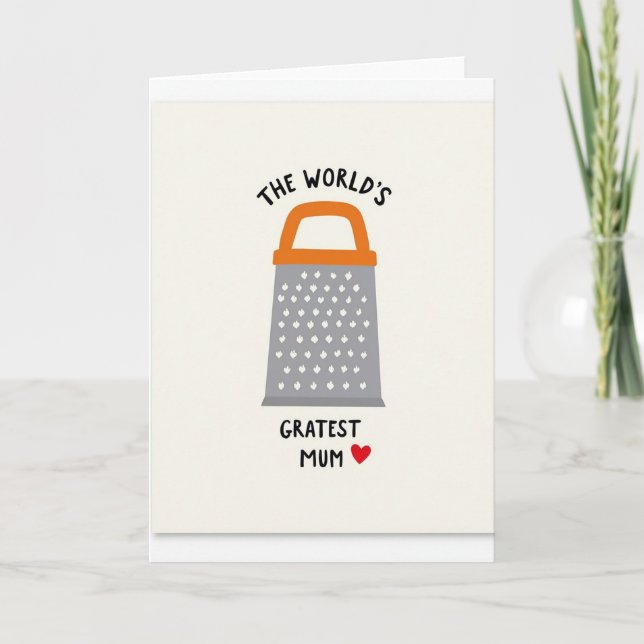 Worlds Gratest Mum Kitchen Card (Front)
