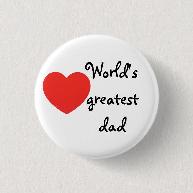 World's Greater Pinback Button (Front)