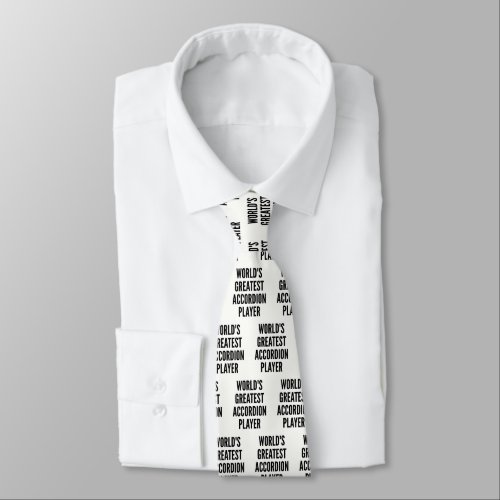 Worlds Greatest Accordion Player Neck Tie